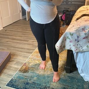 Black cotton Lauren Conrad leggings